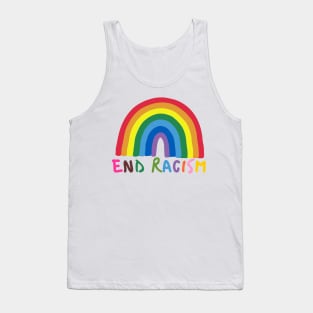 end racism rainbows Tank Top